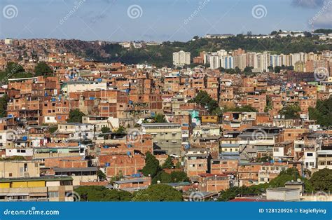 Panorama of Petare Slum in Caracas, Capital City of Venezuela. Stock Photo - Image of downtown ...