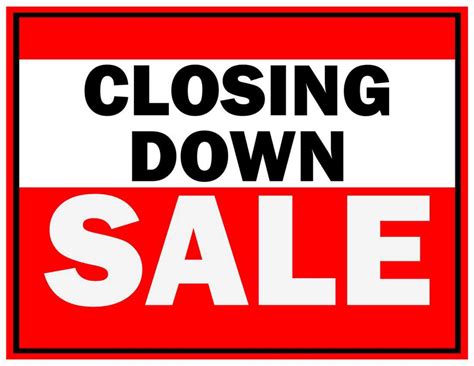 Closing Down Sale Print Ready | FREE Download