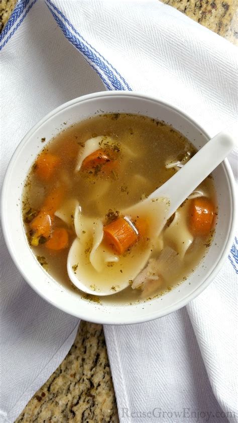 Pressure Cooker Chicken Soup - Made From Leftover Roasted Chicken ...