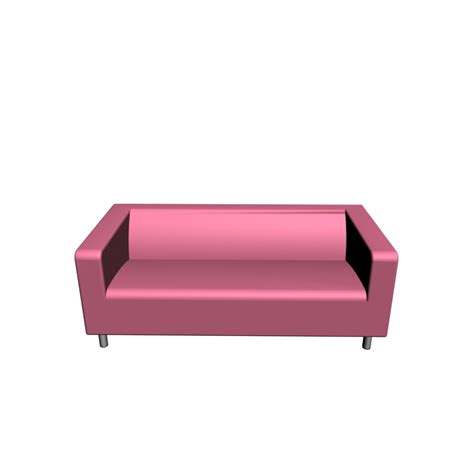 KLIPPAN Loveseat, Granån pink - Design and Decorate Your Room in 3D
