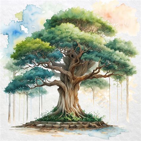 Banyan Tree Clipart 12 High Quality Pngs Digital Download - Etsy