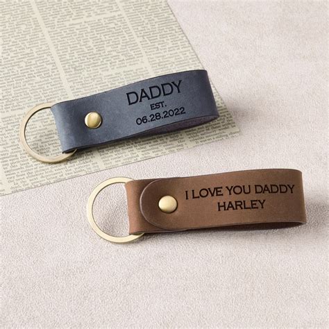 Personalized Dad Keychain Personalized Gift for Father Dad - Etsy