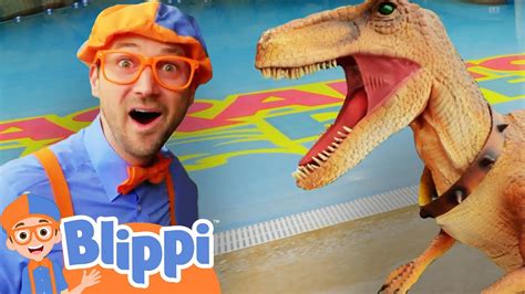 Blippi Becomes Friends With Dinosaurs! | Dinosaur Play Park ...