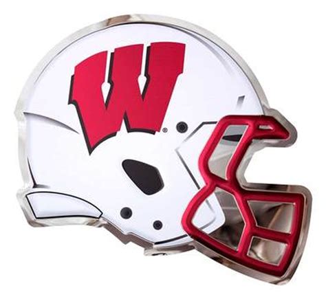 Metal Art - Badgers Football Helmet (6710)