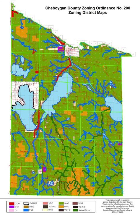 Zoning Ordinance & Map Cheboygan County Michigan