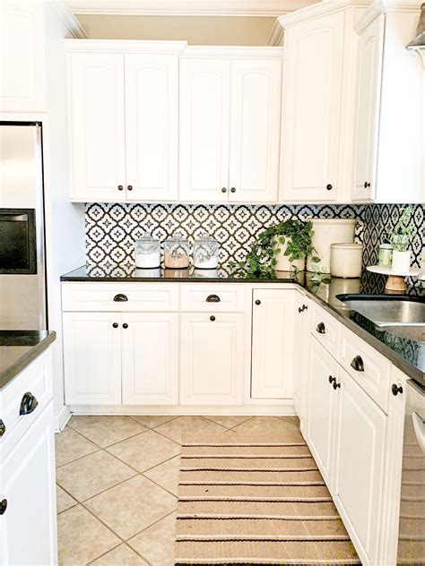 DIY Kitchen Backsplash On a Budget | Bless This Nest