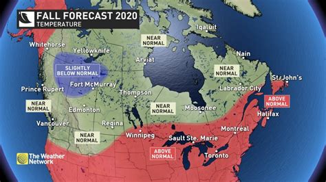 2020 Fall Weather Forecast by Weather Network