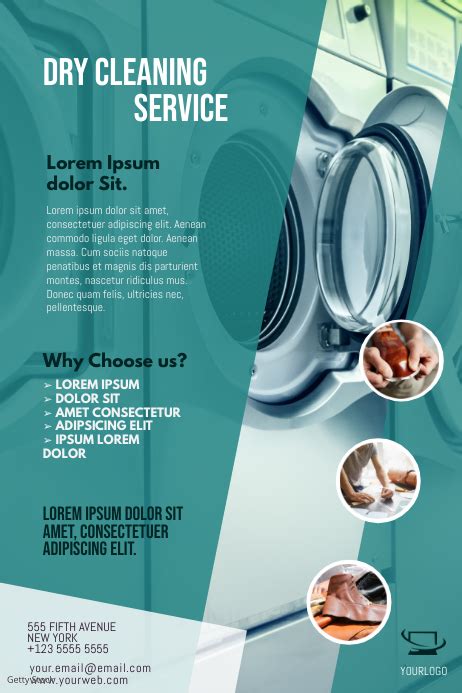 Laundry and Dry Cleaning Service Flyer Design Template | PosterMyWall