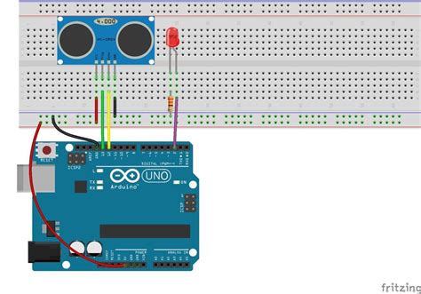 Circuito con sensor de distancia | Tienda y Tutoriales Arduino | Circuito arduino, Arduino, Circuito