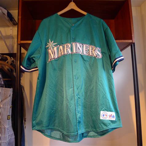 Vintage SEATTLE MARINERS Jersey Majestic Tag by JointCustodyDC