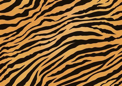 Horizontally And Vertically Repeatable Tiger Skin Seamless Vector Illustration. Exotic Animal ...