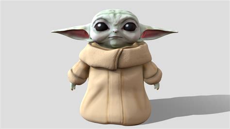 Baby Yoda / Grogu - Download Free 3D model by Laura.Clarke [fa606b8] - Sketchfab