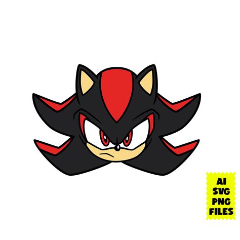 Shadow The Hedgehog Svg, Shadow Svg, Shadow Face Svg, The He | Inspire ...