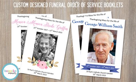 Funeral Order Of Service Booklets