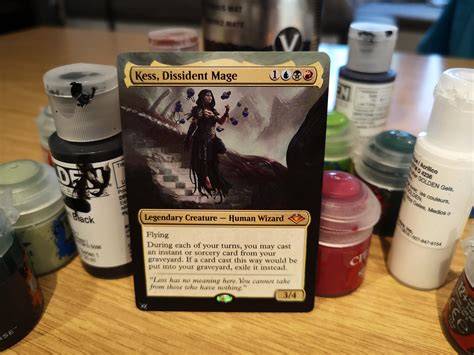 Kess, Dissident Mage borderless altered art : r/mtgaltered