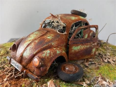 Models/toys - Junkyard Art diorama VW Kever - Volkswagen - Catawiki