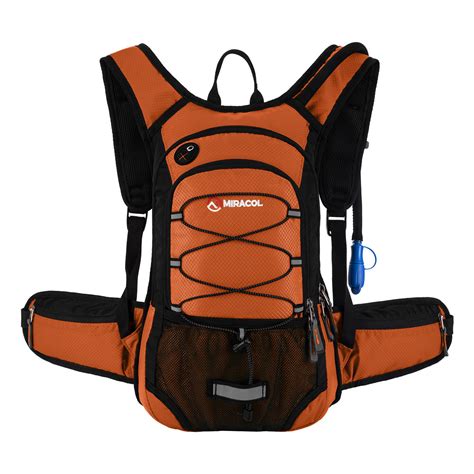 MIRACOL Hydration Backpack with 2L Water Bladder, Thermal Insulation Pack Keeps Liquid Cool up ...