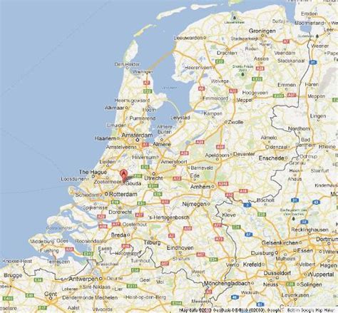 Gouda on Map of Netherlands