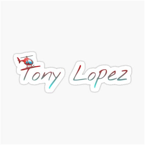 "Tony Lopez Helicopter" Sticker for Sale by heyitscristen | Redbubble