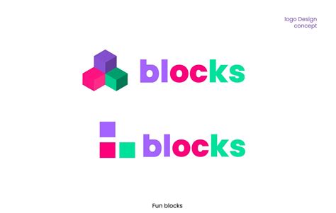 blocks logo design 11353648 Vector Art at Vecteezy