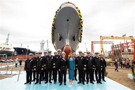 RMK Marine launches Ukraine’s first Ada-class ship Hetman Ivan Mazepa. Delivery of Hetman Ivan ...