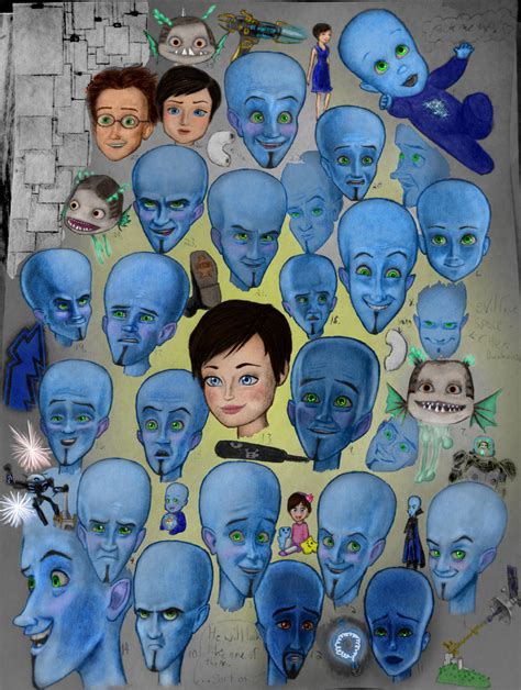 Megamind faces by HollyRoseBriar on DeviantArt