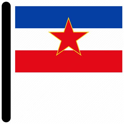 Flag, yugoslavia, country, flags, rectangular icon - Download on Iconfinder