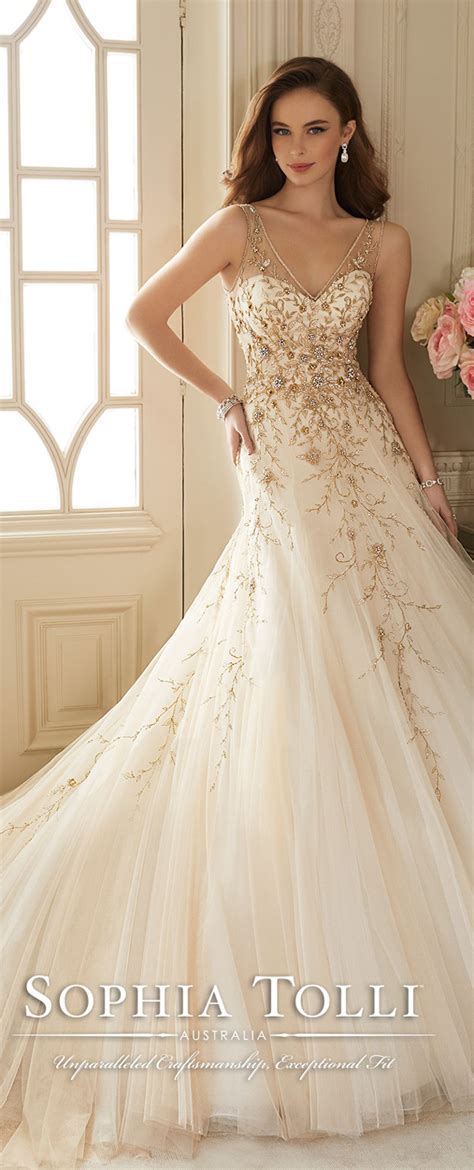 20 Best Ideas White and Gold Wedding Dresses - Home, Family, Style and ...