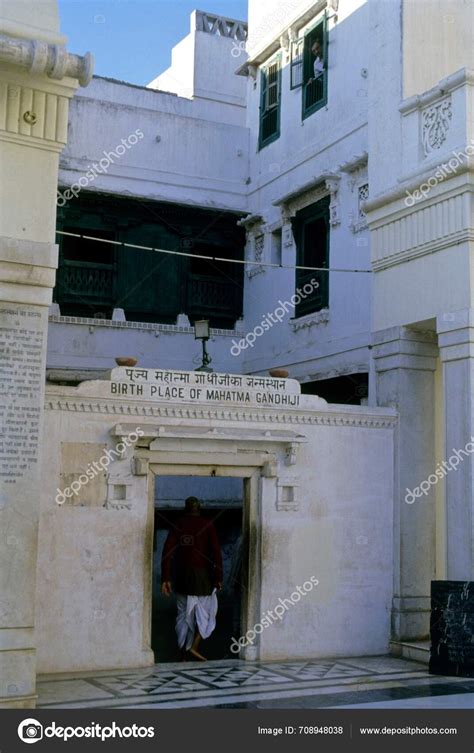 Mahatma Gandhi Birth Place Porbandar Gujarat India — Stock Editorial ...