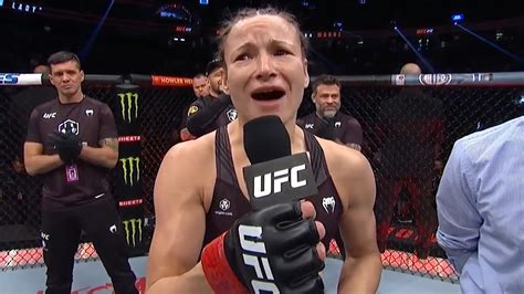 UFC Ukrainian Fighter Maryna Moroz Cries for Country in Post-Fight Speech