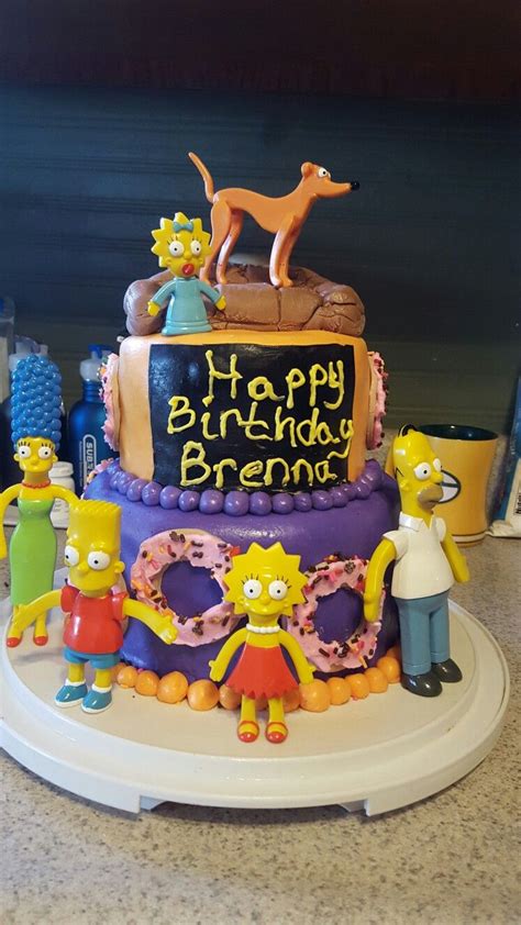 Pin by Christine Goodwin on bday party ideas | Simpsons cake, Cake, Fondant cakes