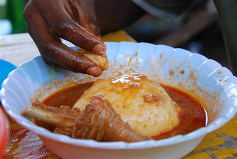 Offizielles Willkommens-Fufu-Essen