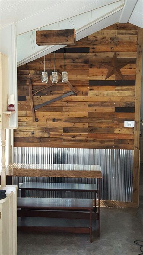 Corrugated metal | Diy pallet wall, Home remodeling, Home