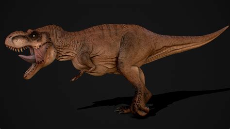 ArtStation - T-Rex Jurassic Park fan art in wip...