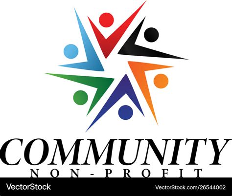 Community logo design template isolated Royalty Free Vector