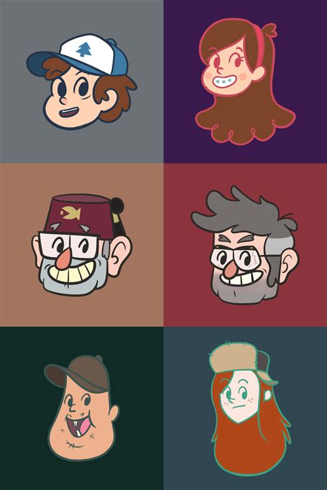 Gravity Falls Characters on AllKidsCartoonTVLove - DeviantArt