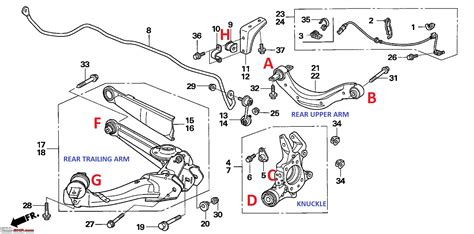 2007 Honda Pilot Front Suspension Diagram Honda Accord Front