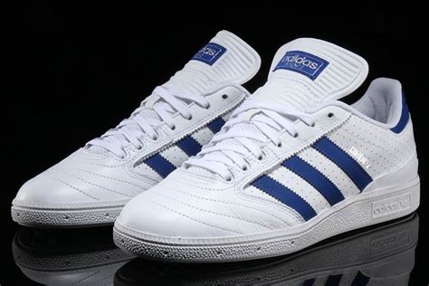 adidas Busenitz Pro White Royal Perforated Leather BY3971 | SneakerNews.com