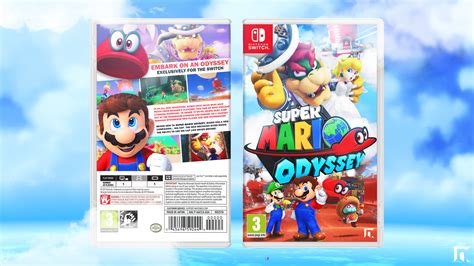 Viewing full size Super Mario Odyssey box cover