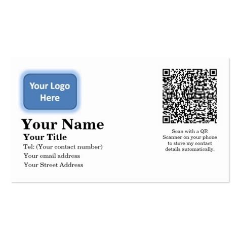 QR Code Business Card Templates | BizCardStudio