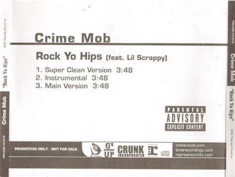 Crime Mob – Rock Yo Hips (2006, CD) - Discogs