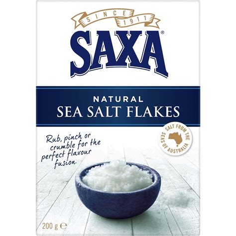 Saxa Refill Value Pack Natural Sea Salt Flakes 200g | Woolworths