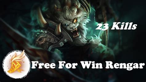 FreeForWin Rengar||Extremely OP||Fleet footwork Runes||Rengar jg Full gameplay - YouTube