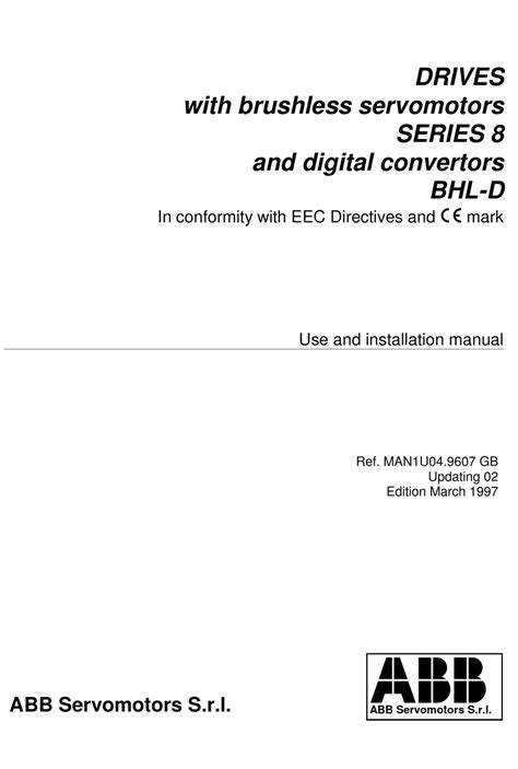 ABB 8 SERIES USE AND INSTALLATION MANUAL Pdf Download | ManualsLib