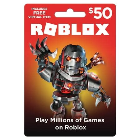 Roblox $50 Game Card, [Digital Download] - Walmart.com