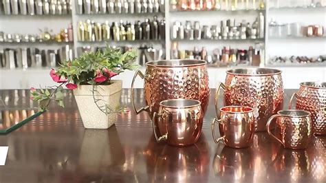 Moscow Mule Copper Mugs - Set Of 4-copper Mugs - 16 Oz Premium Gift Set With 4 Cocktail Copper ...