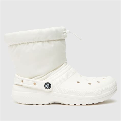 Crocs White Classic Neo Puff Boots - ShoeFreak