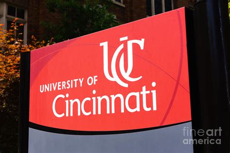 University Of Cincinnati Sign Photograph by Paul Velgos