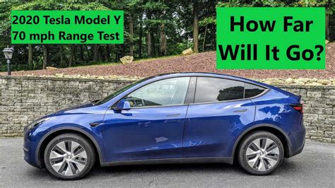 Tesla Model Y 70 MPH Highway Range Test: How Far Did It Go?