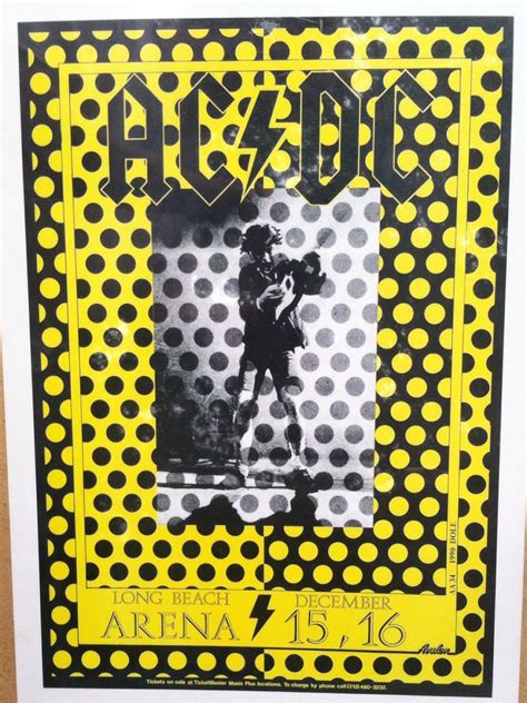AC-DC concert poster (very rare) | Vintage music posters, Concert posters, Vintage concert posters